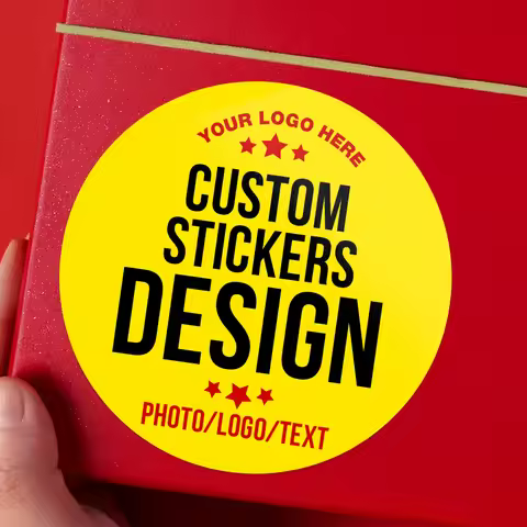Tailor-Made Promotional Stickers | Custom Photo & Logo Matte Decals | Military-Grade Scratch/Water R