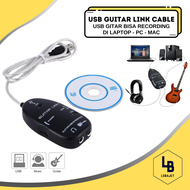Guitar to USB Interface Link Audio Wire 6.5mm Male Stereo Adapter