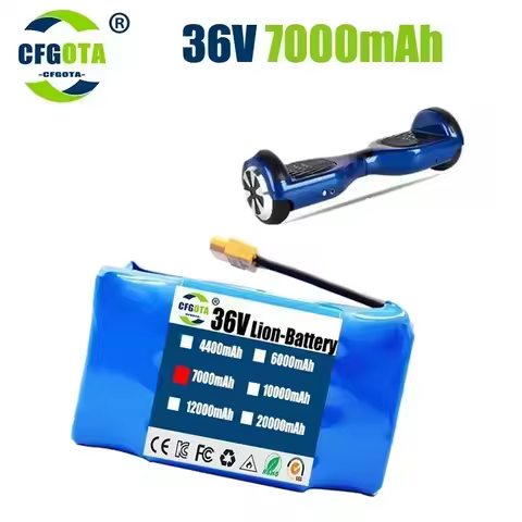 36V 7Ah Battery Hoverboard Rechargeable Li-ion Battery Pack Li-ion Cell for Electric Self Balance Sc