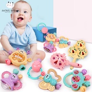 SBY baby toys 7pcs/Set Colorful Montessori Toys Teething Kids Educational Crib Mobiles Baby Teether 