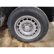 MERCEDES BENZ BAROCK BUNDT RIMS 6JX14 ET30 ORIGINAL CLASSIC RIM W114 W115 W123 W124 W126 W201 SET 4P
