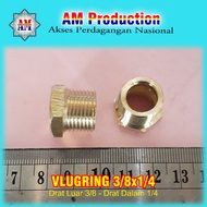 Vlugring 3/8x1/4 Brass