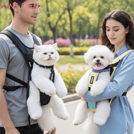 XINLEEN Dog Carrying Backpacks, Frontal Pet Carriers with Adjustable Four-Leg Strap, Comfortable Bag