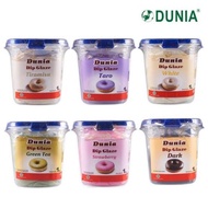 DUNIA DIP GLAZE DIPGLAZE UKURAN KEMASAN PACKING EMBER PAIL 1KG 1 KG KILO VARIAN RASA COKLAT CHOCOLAT