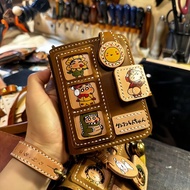 Xiaohongshu同款 Crayon Shinchan牛皮本 Retro Detachable Leather Binder Portable Notebook ZCX7 Crayon Shinc