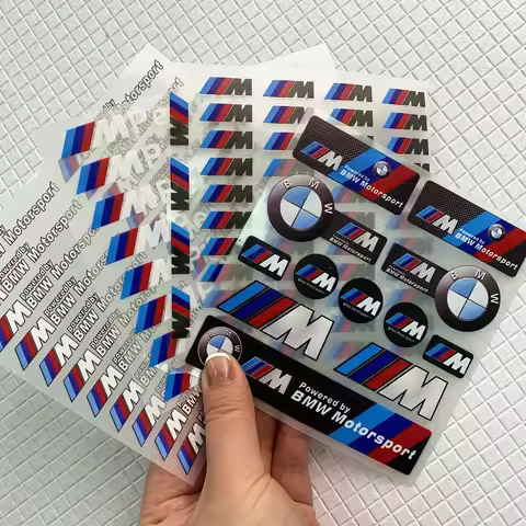 New For Bmw M 50TH Power Performance E28 E30 E34 E36 E46 E60 E90 F84 Reflective Motorcycle Sticker D
