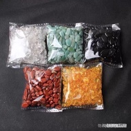 Soil with five colours worship supplies Feng Shui Natural five elements gathering wealth Crystal gra