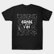Amber's Unisex 9th Grade Math Square Root Of 81 Back To School T-Shirt