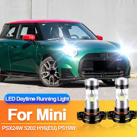 2PCS PSX24W 5202 H16 LED Daytime Running Light for Mini Cooper One+ F55 F56 F54 F60 R56 R60, PS19W 2