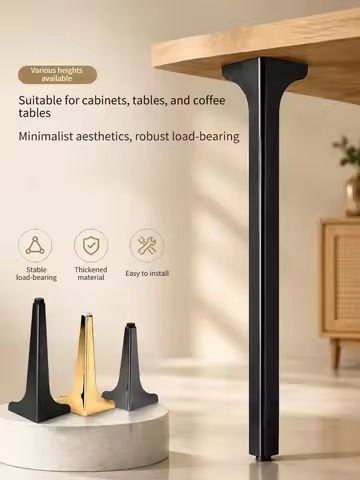 70-75cm Thickened Adjustable Metal Table Legs, Coffee Table Feets Metal Brackets Furniture Legs