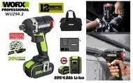 Worx 20V 4.0Ah Cordless Brushless Hex Impact Driver