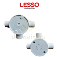LESSO 3 WAY TEE Box Conduit 1/2" dn20mm Fitting conduit 1/ 2 inch branch 3