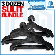 36PCS 3DOZEN 99PHP 105 Plastic Hanger Adult Black Flat Hangers for Clothes Bundle Factory