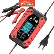 EU/US Plug 12V10A 24V5A Automatic Intelligent Motorcycle & Car AGM/GLE/EFB Lead-acid Battery Pulse R