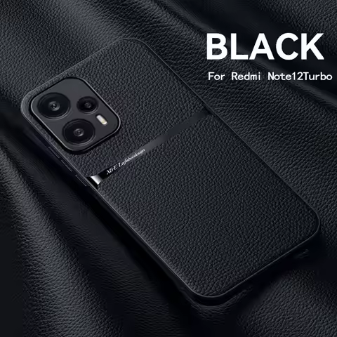 Luxury Magnetic Leather Solid Color Phone Case For Mi Poco X5 Pro X5 Shockproof Back Cover For Poco 