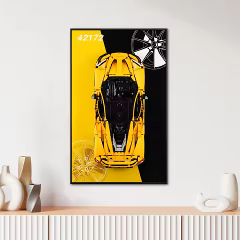 Display Wallboard for Lego McLaren P1 42172 Adult Collectible Car Wall Mount Building Blocks Photo F