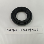(1PCS CORTECO 35x62x9x12.5) DRIVE SHAFT OIL SEAL FOR HONDA ACCORD SA6Y 689 (AH8515-F0)