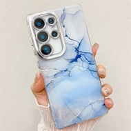 Mạ hoa văn Cẩm Thạch Ốp điện thoại cho Samsung Galaxy s25ultra s24fe s24ultra s23ultra S25/S25 + Thi