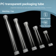 P PVC/PC Transparent Packaging Tube Oil Painting Packaging Plastic Hollow Tube Storage Transparent P