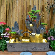 WJ01Garden Rockery Flowing Water Fish Pond Decoration Company Entrance Foyer Fountain Fish Tank Feng Shui Decoration Rel