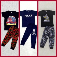 Boy 1-12Y Set Pyjamas ARMY & PASKAL/ Set Baju Tidur Budak Kanak kanak Askar & PASKAL 1-12 tahun