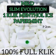 50g Busa filter klik menthol ice paper mint  isi 1 ukuran mild slim evolution