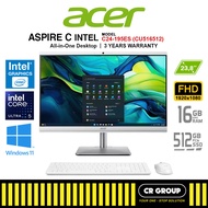 Acer Aspire C Intel C24-195ES (CU516512) 23.8 Inch FHD All-in-One Desktop - 16GB RAM - 512GB SSD (3Y