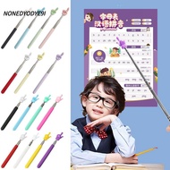NONEDYODYE9I Finger Reading Sticks Educational Learning Toys Telescopic Rod Stainless Steel Teaching