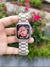 包郵 Apple watch 錶帶 金屬不銹鋼帶💕chain strap (4 colors) 💕apple watch series 1/2/3/4/5/6/SE/7/8