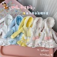 [Ready Stock Hot Sale] [Giant Cute Rabbit Polka Dot Jacket] bjd6 Points azone/ob2422 Nightmare Twins