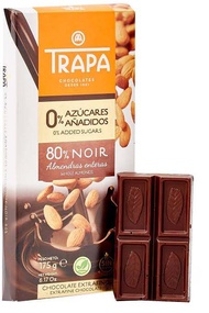 Trapa con Leche 80% noir Milk Chocolate Whole Almonds 175g