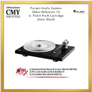 Pro-Ject Audio Systems Debut Reference 10 with Pick-It Pro-B Cartridge (Made In Europe) (Satin Black