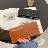 wallet perempuan dompet Long Japanese Korean Multifunctional Folding Wallet Ladies Wallet