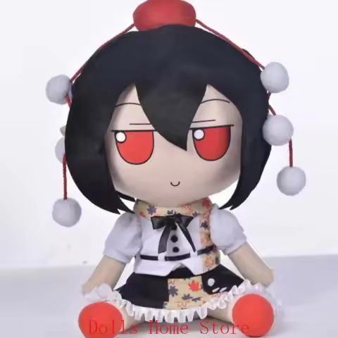 50cm Cute Plush Stuffed Pillow Shameimaru Aya Touhou Project Fumo Anime Cotton Sitting Posture Plush