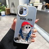 Case For Xiaomi 11 Lite 4G 11 5G NE Transparent Dog And Cat Phone Fun