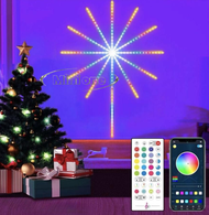 LAMPU KEMBANG API / LAMPU STRIP LED 5050 RGB BENTUK KEMBANG API DENGAN MUSIC UNTUK DEKORASI / LED 50