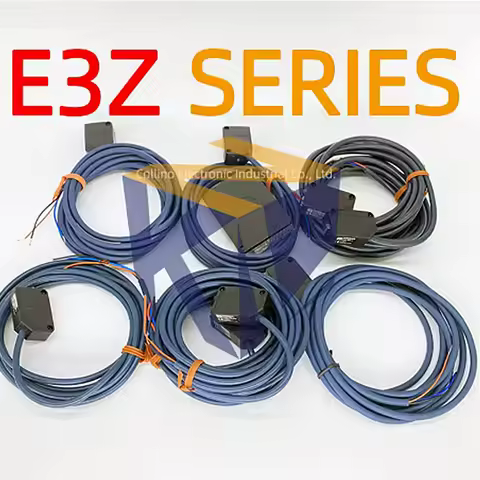1pcs E3Z-D61 E3Z-R61 E3Z-T61 E3Z-D81 E3Z-R81 E3Z-T81 E3Z-D82 Cable Length 2m Photoelectric Sensor Sw