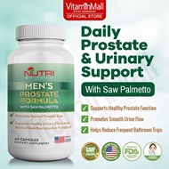 Nutri Botanics Prostate Supplement For Men - Saw Palmetto Supplement for Prostate Support & Urinary 