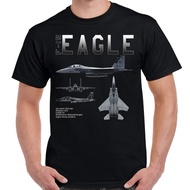 Retro Style 80s 90s Graphic F-15 Strike Eagle Schematic Custom Men'S T-Shirt