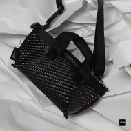 PDM Munich Mini Signature Series Chic Black/White Geometric Pattern Shoulder Bag