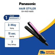 Panasonic Eh-Hv21 Hair Straightener Compact Eh-Hv21-K655 Multi Styler Keratin Ceramic Plate Even Hea