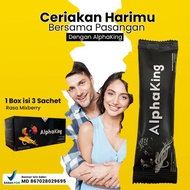 Promo AlphaKing box isi 3 Saset Alpha king Original Herbal Murah