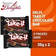 Delfi Take-it 4 Fingers Dark Chocolate Bar 35g x 2