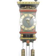 古董復古 Warmink Wuba 壁鐘 中世紀風格大型木製時鐘