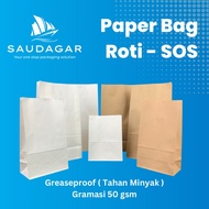 Bread paper bag/sos paper bag/snack/fried chicken/Cake