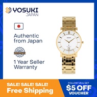 ORIENT Quartz FGW01001W Date White Classic Gold Stainless  Wrist Watch For Men from YOSUKI JAPAN / FGW01001W (  FGW01001W  FGW FGW010 FGW0100   )