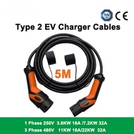 Aiburton Electric Car Charging Cable Charger 1 phase/3 Phase Electric Vehicle 16A  32A Type 2 CCS2Fe