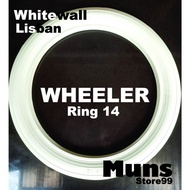 TERBARU Lis Ban Mobil White Wall Ban Mobil Velg Ring 14 WHEELER