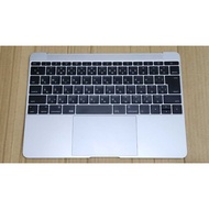 12" A1534 Space Gray Palmrest Keyboard Touchpad 613-01195-B (KN 527)