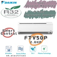 DAIKIN R32 2.0HP Standard Non Inverter Air Conditioner - FTV-P Model FTV50P